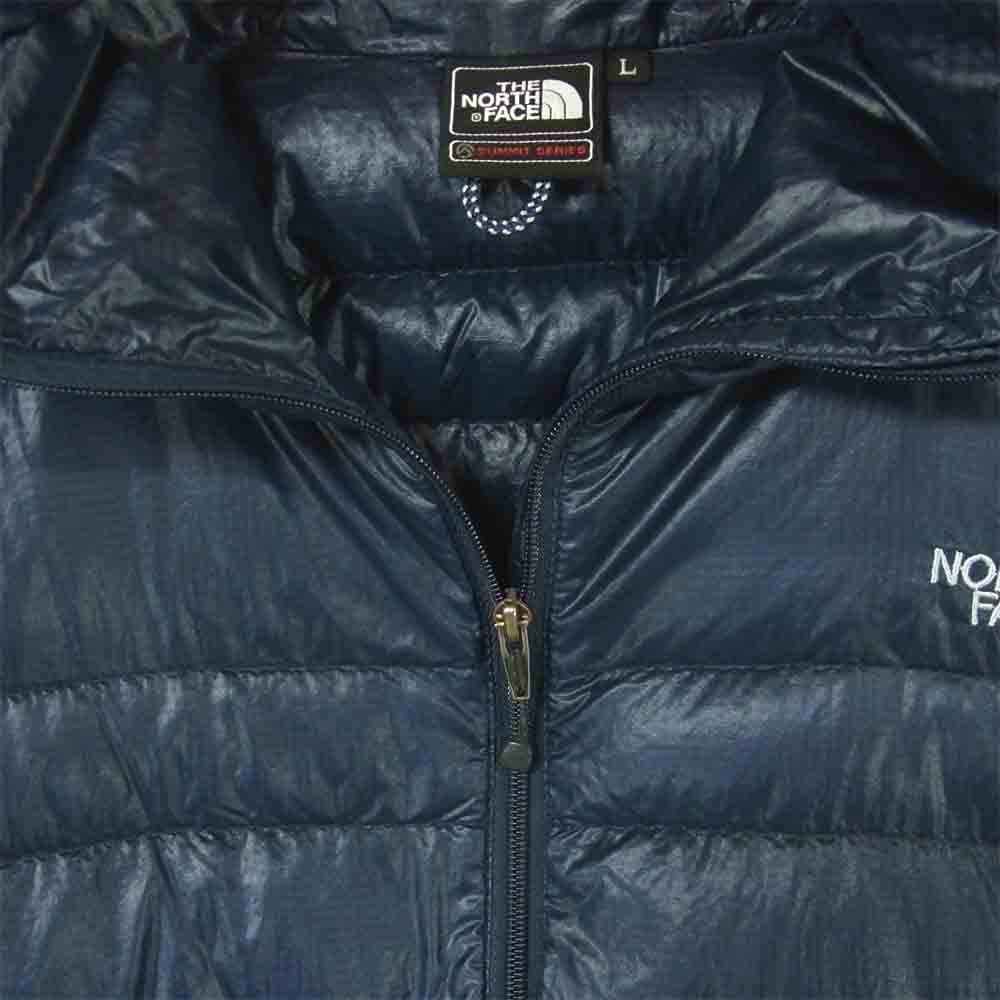 THE NORTH FACE ノースフェイス ND18971 LIGHT HEAT HOODIE ライト ヒート フーディー ダウン ジャケット ネイビー系 L【中古】