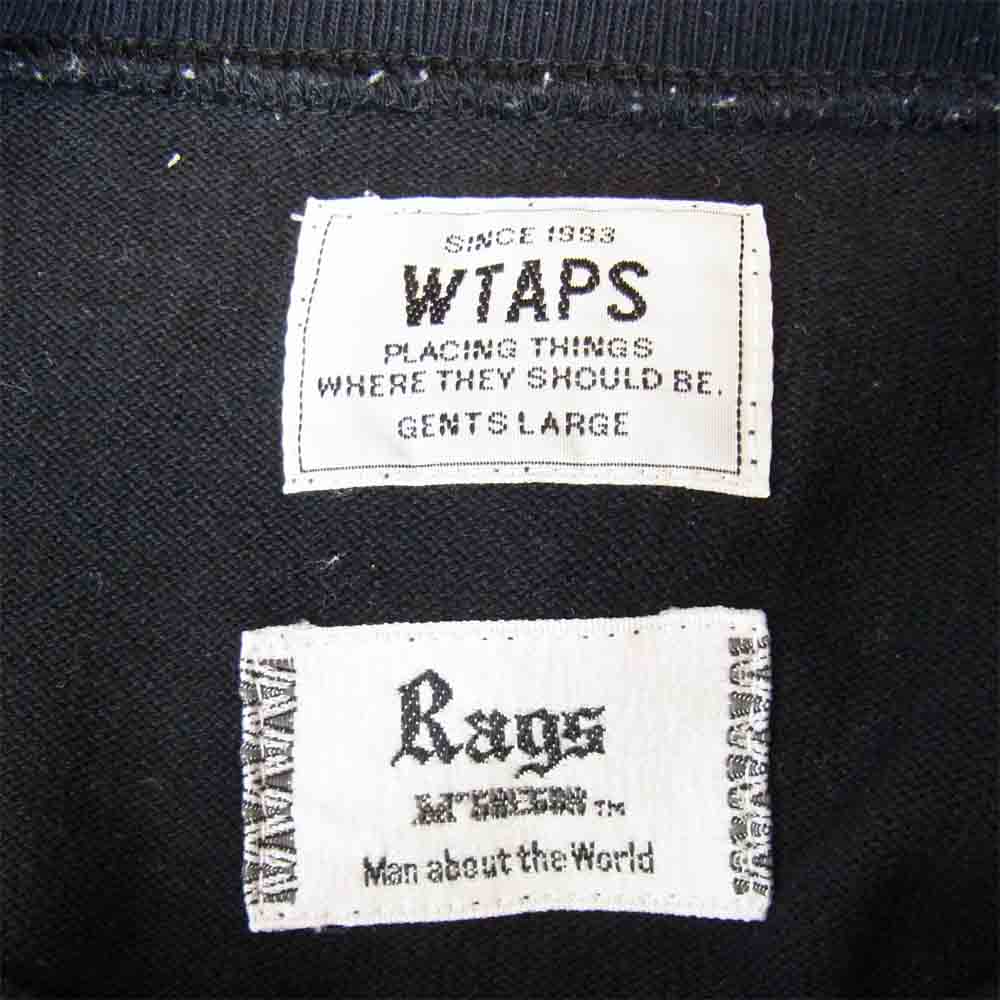 WTAPS ダブルタップス 15SS 151ATDT-CSM01S Rags McGREGOR FOOTBALL SHIRTS フットボールシャツ ブラック系 L【中古】