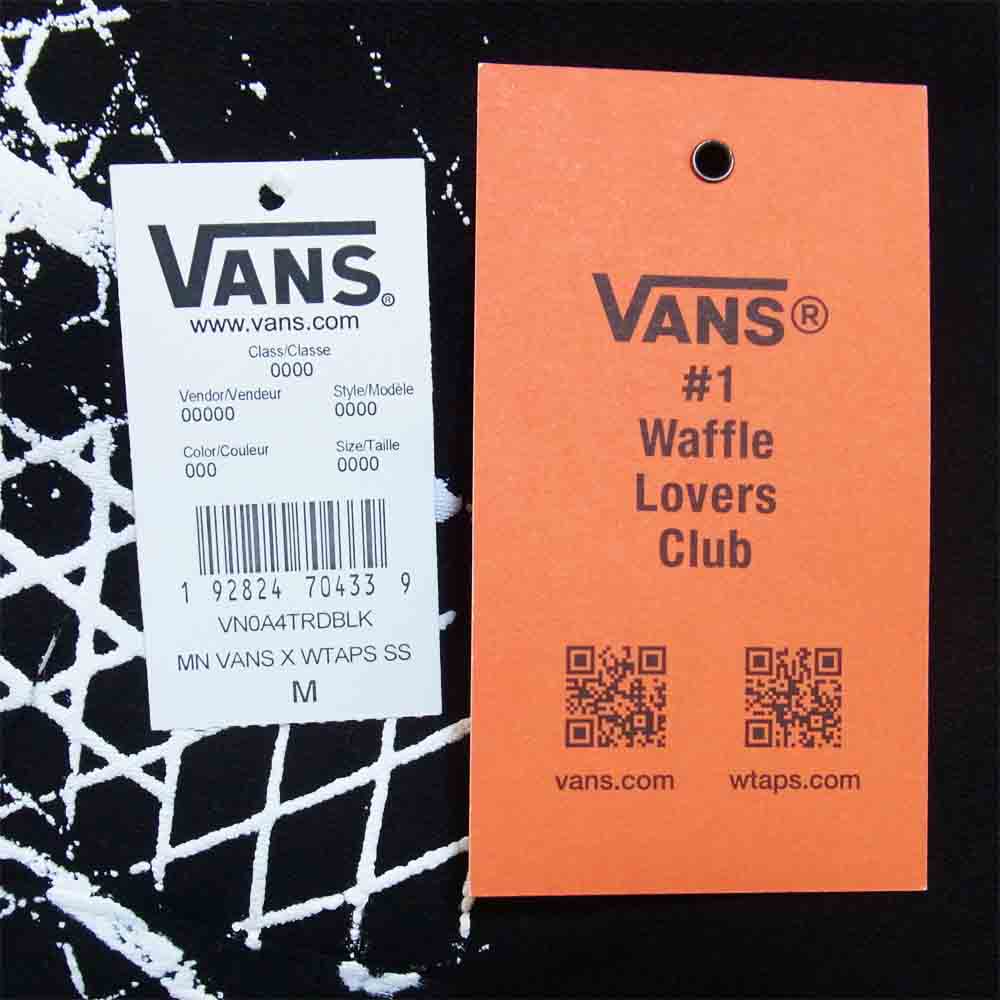WTAPS ダブルタップス 20AW VN0A4TRDBLK × バンズ Vans Short Sleeve Shirt 半袖 Tシャツ ブラック系 M【新古品】【未使用】【中古】