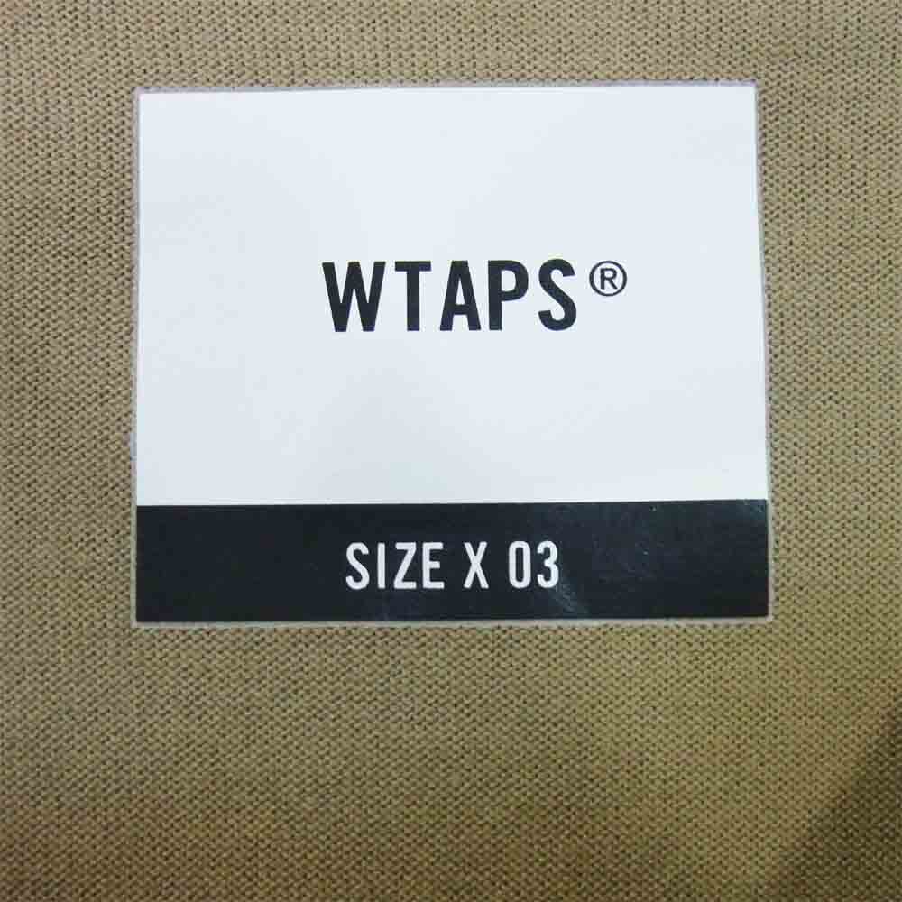 WTAPS ダブルタップス 20SS 201ATDT-LT02S CIRCA L/S TEE サーカ ロングスリーブ Tシャツ ベージュ系 L【新古品】【未使用】【中古】