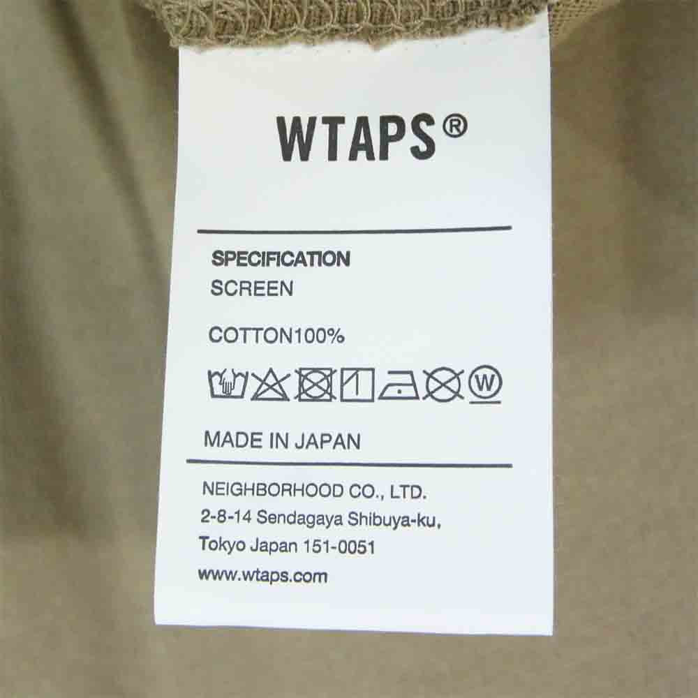 WTAPS ダブルタップス 20SS 201ATDT-LT02S CIRCA L/S TEE サーカ ロングスリーブ Tシャツ ベージュ系 L【新古品】【未使用】【中古】