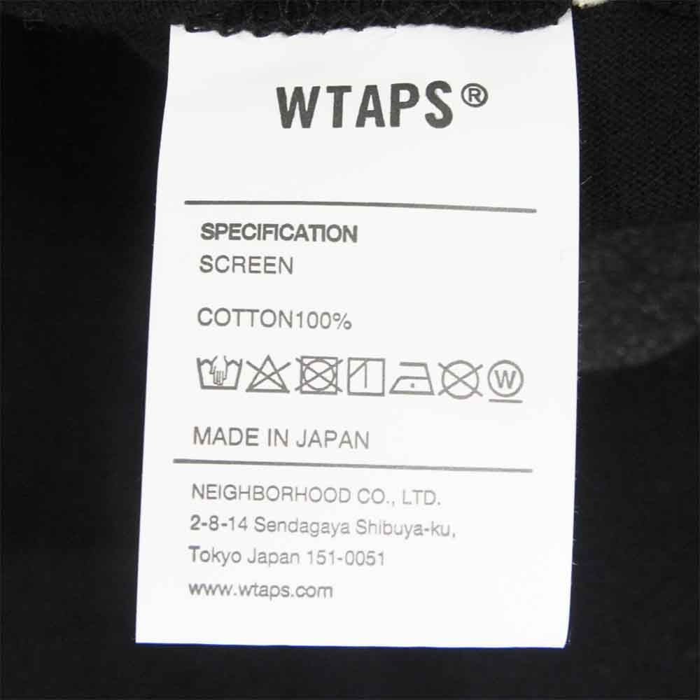 WTAPS ダブルタップス 20SS 201ATDT-LT01S WTVUA L/S TEE ロングスリーブT ブラック系 L【新古品】【未使用】【中古】