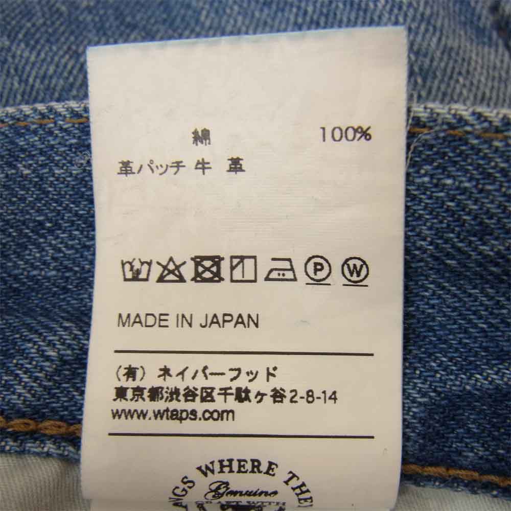 WTAPS ダブルタップス 17SS 171WVDT-PTM03 BLUES SKINNY ストレート インディゴブルー系 M【新古品】【未使用】【中古】