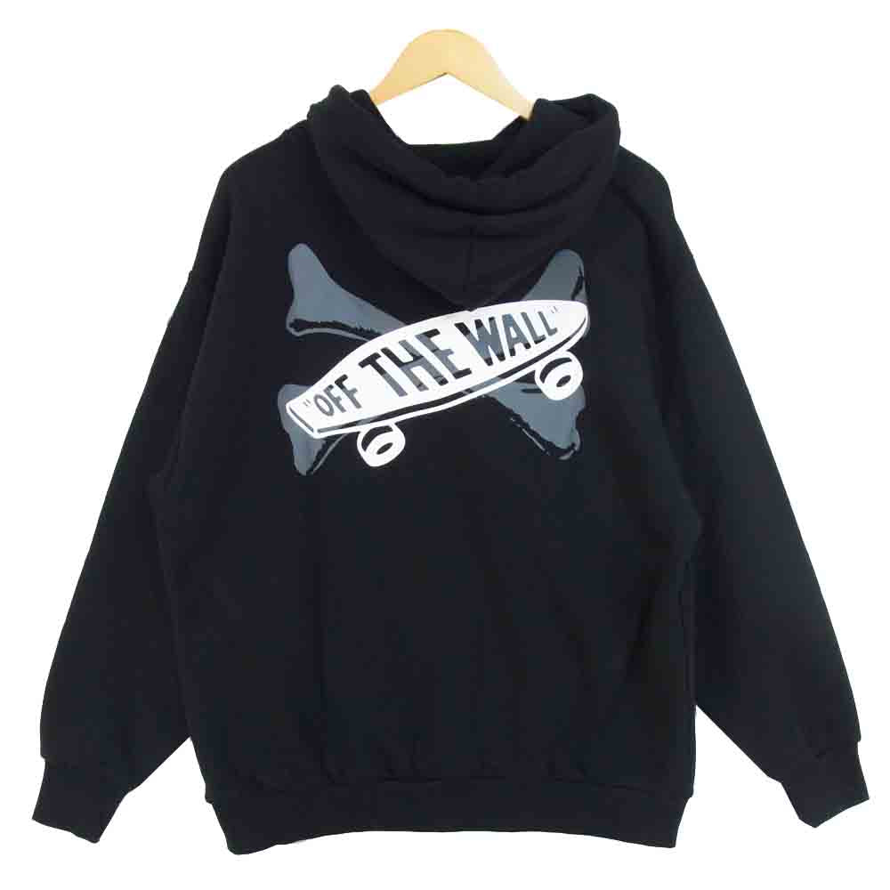 WTAPS ダブルタップス 20AW VN0A4TRBBLK × バンズ Vans MOSH PIT PULLOVER HOODIE フロントプリント パーカー ブラック系 3【新古品】【未使用】【中古】