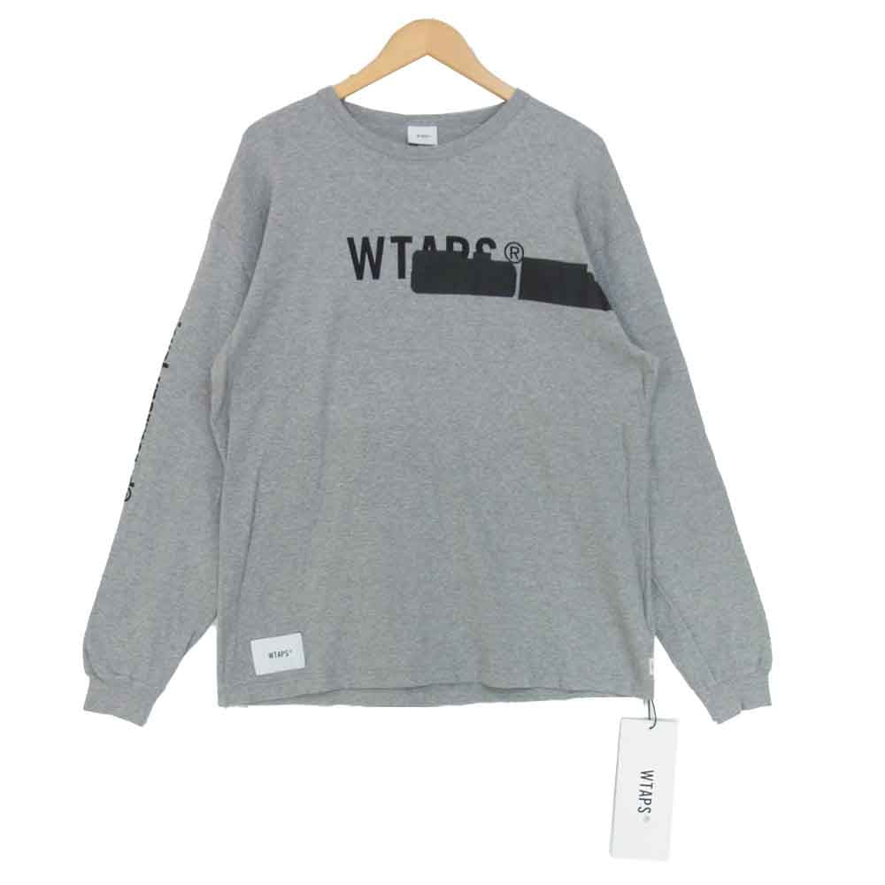 WTAPS ダブルタップス 19AW 192ATDT-CSM12 SIDE EFFECT DESIGN LS サイド エフェクト デザイン カットソー グレー系 M【新古品】【未使用】【中古】