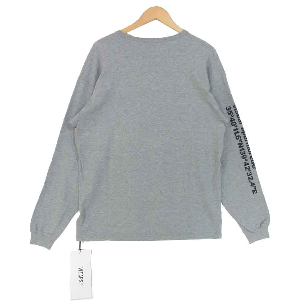 WTAPS ダブルタップス 19AW 192ATDT-CSM12 SIDE EFFECT DESIGN LS サイド エフェクト デザイン カットソー グレー系 M【新古品】【未使用】【中古】