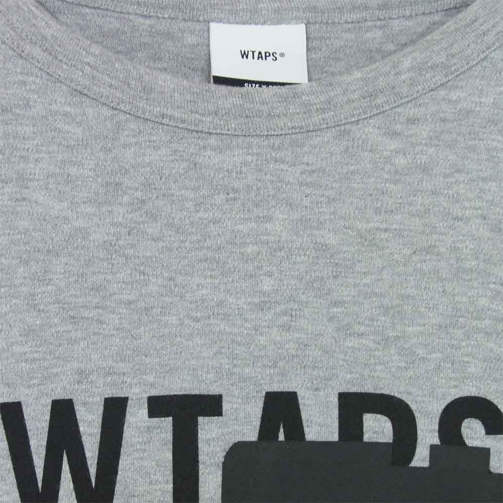 WTAPS ダブルタップス 19AW 192ATDT-CSM12 SIDE EFFECT DESIGN LS サイド エフェクト デザイン カットソー グレー系 M【新古品】【未使用】【中古】