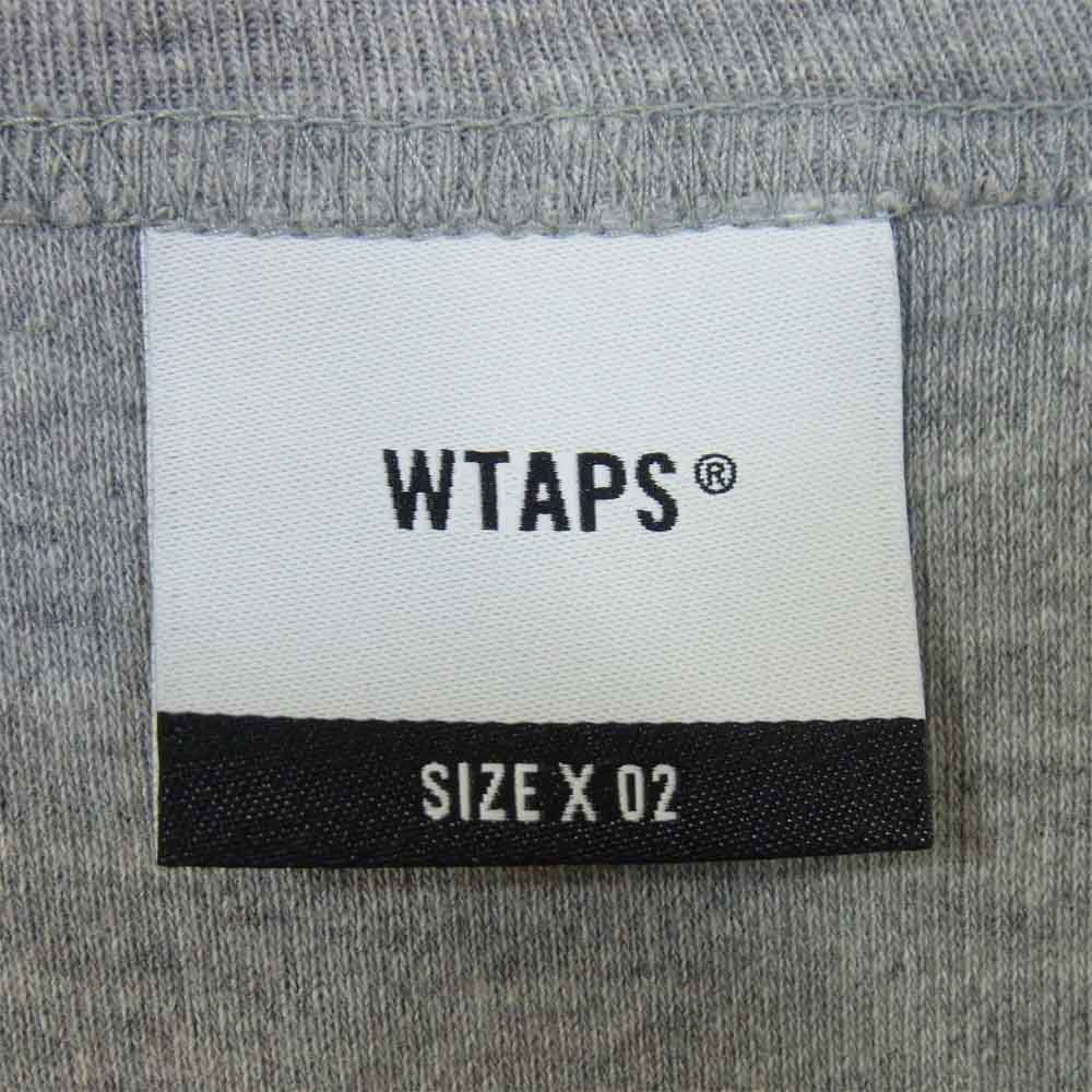 WTAPS ダブルタップス 19AW 192ATDT-CSM12 SIDE EFFECT DESIGN LS サイド エフェクト デザイン カットソー グレー系 M【新古品】【未使用】【中古】