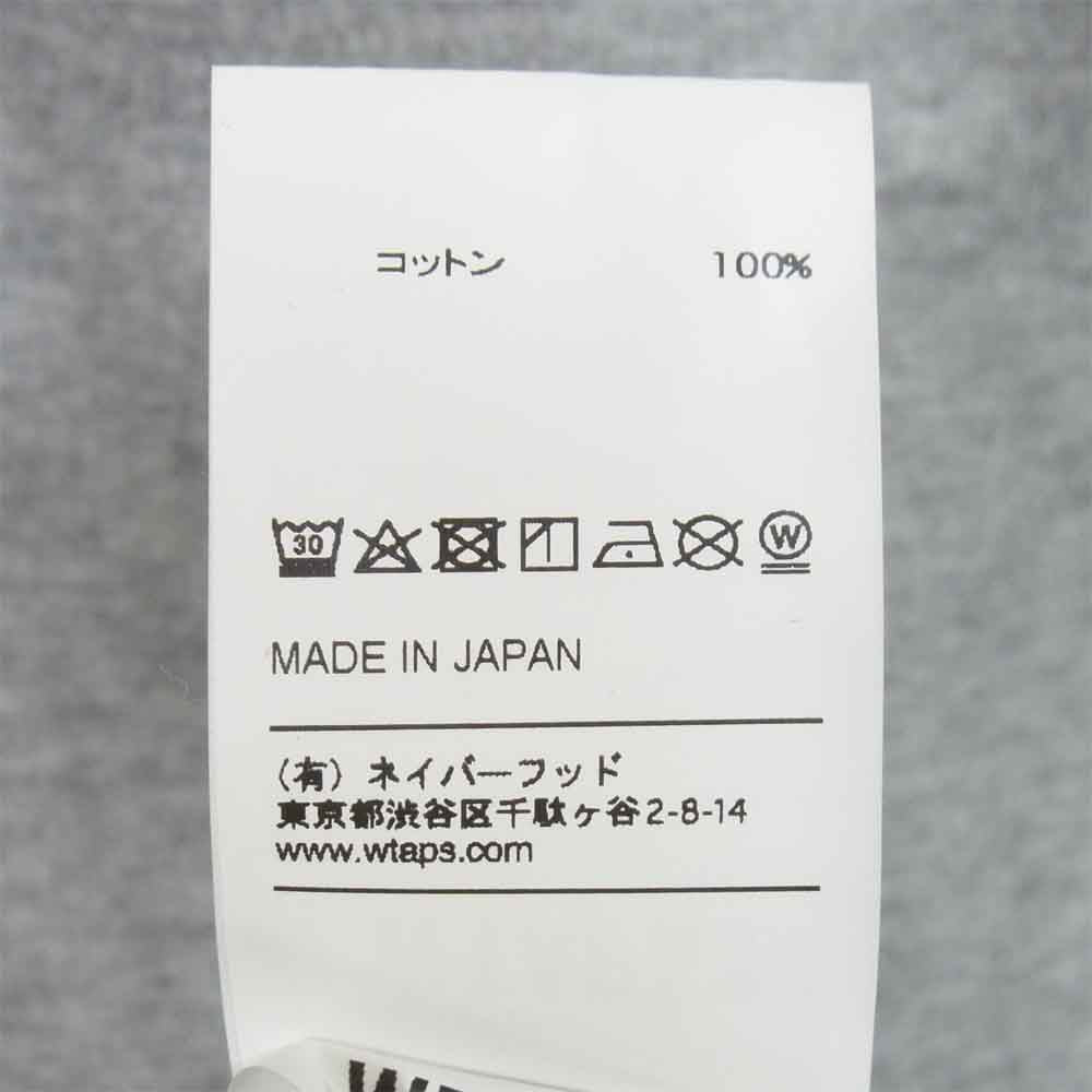 WTAPS ダブルタップス 19AW 192ATDT-CSM12 SIDE EFFECT DESIGN LS サイド エフェクト デザイン カットソー グレー系 M【新古品】【未使用】【中古】