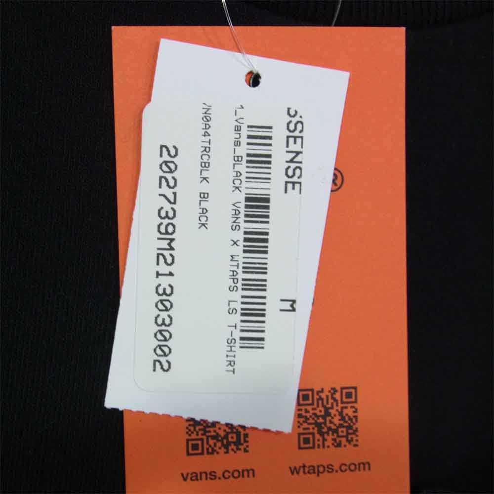 WTAPS ダブルタップス VN0A4TRCBLK × バンズ Vans Long Sleeve Shirt 長袖 Tシャツ ブラック系 M【新古品】【未使用】【中古】