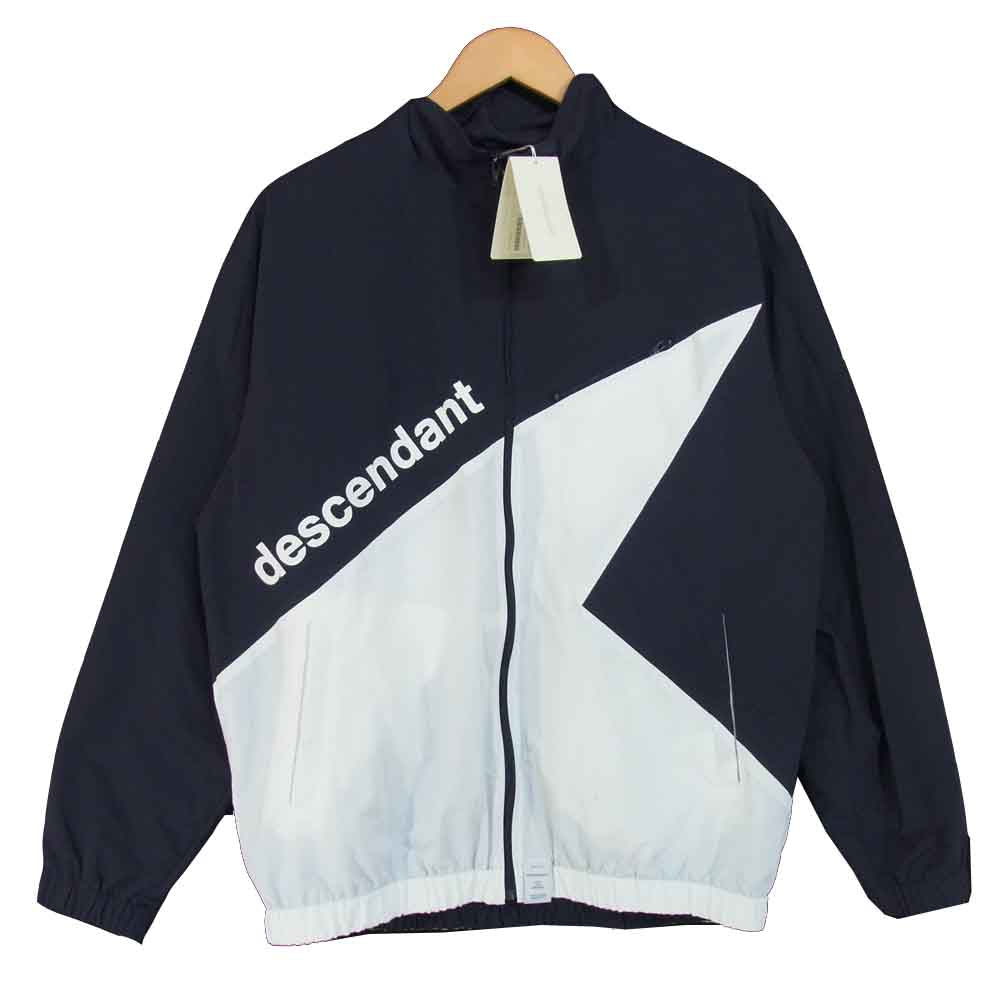 DESCENDANT ディセンダント 181TQDS-JKM01 DOUBLE NYLON JACKET ダブル ナイロン ジャケット ネイビー×ホワイト系 M【新古品】【未使用】【中古】