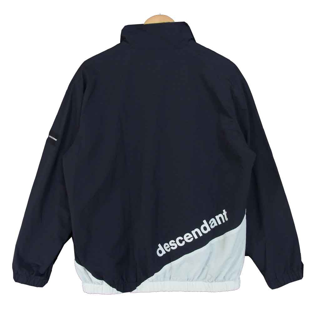 DESCENDANT ディセンダント 181TQDS-JKM01 DOUBLE NYLON JACKET ダブル ナイロン ジャケット ネイビー×ホワイト系 M【新古品】【未使用】【中古】