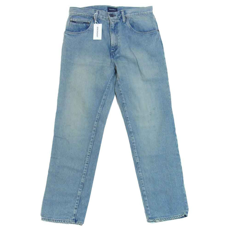 DESCENDANT ディセンダント 18AW 182WVDS-PTM01 1986 JEANS ダメージ加工 ジーンズ インディゴブルー系 M【新古品】【未使用】【中古】