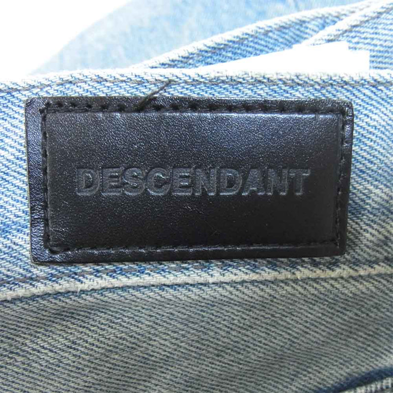 DESCENDANT ディセンダント 18AW 182WVDS-PTM01 1986 JEANS ダメージ加工 ジーンズ インディゴブルー系 M【新古品】【未使用】【中古】