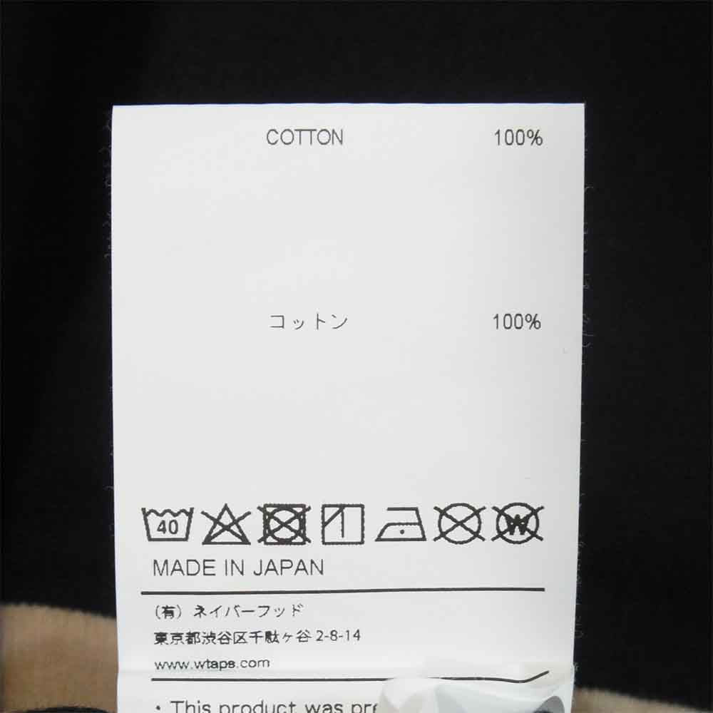 WTAPS ダブルタップス 20SS 201ATDT-CSM27 Long Sleeve Vatos Tee ロングスリーブカットソー ブラック系 M【新古品】【未使用】【中古】