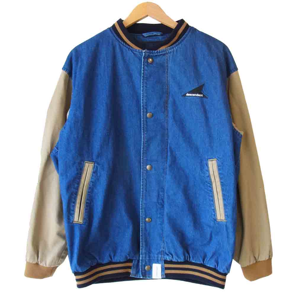 DESCENDANT ディセンダント 19AW SQUAD DENIM JACKET ロゴ刺繍デニム インディゴブルー系 2【極上美品】【中古】