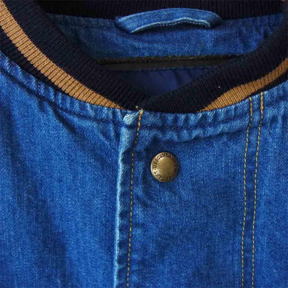 DESCENDANT ディセンダント 19AW SQUAD DENIM JACKET ロゴ刺繍デニム インディゴブルー系 2【極上美品】【中古】
