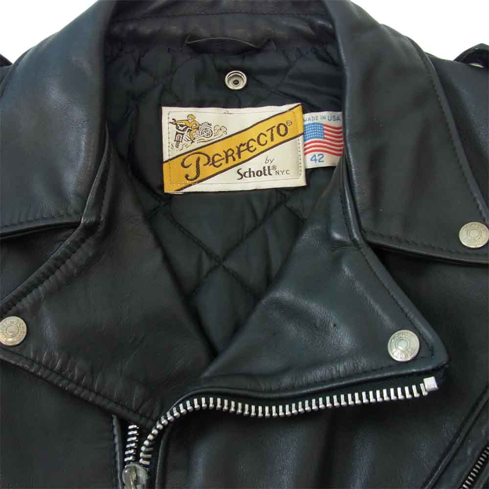 schott ショット ダブルライダース ブラック系【中古】