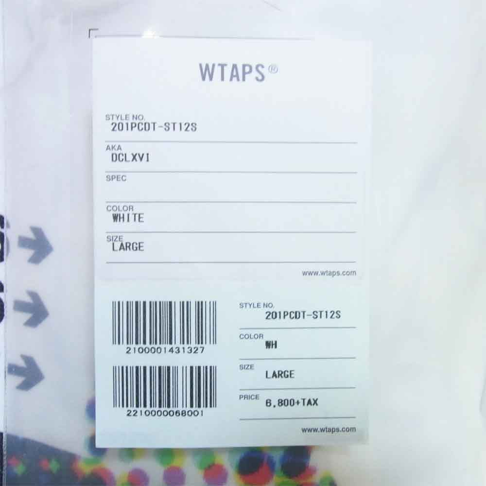 WTAPS ダブルタップス 20SS 201PCDT-ST12S DCLXVI S/S TEE スクリーンプリント Tシャツ ホワイト系 L【新古品】【未使用】【中古】