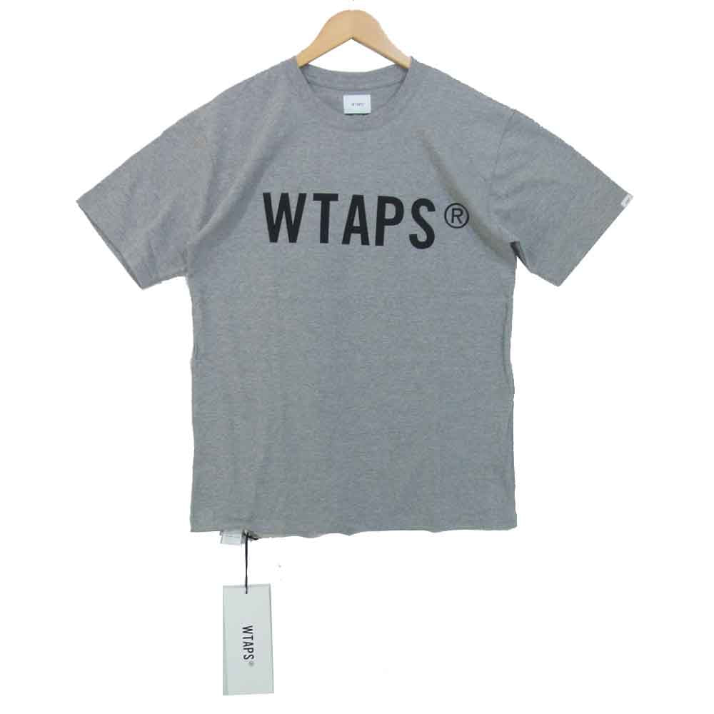 WTAPS ダブルタップス 20AW 202PCDT-ST02S WTVUA TEE ロゴプリント Tシャツ グレー系 3【新古品】【未使用】【中古】
