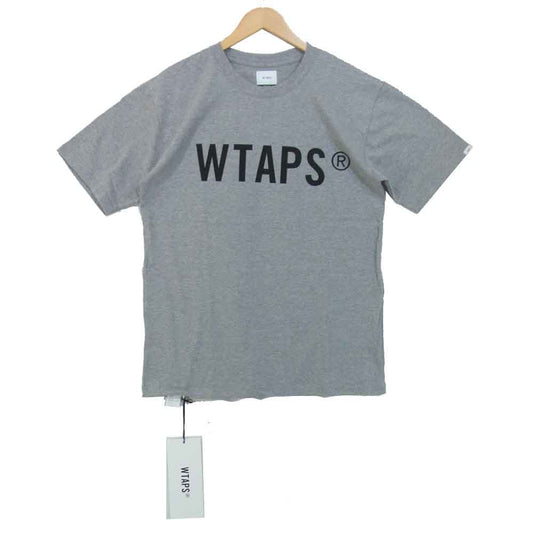 WTAPS ダブルタップス 20AW 202PCDT-ST02S WTVUA TEE ロゴプリント Tシャツ グレー系 3【新古品】【未使用】【中古】