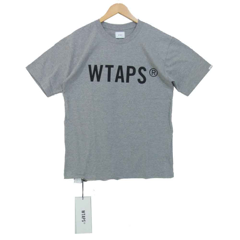 WTAPS ダブルタップス 20AW 202PCDT-ST02S WTVUA TEE ロゴプリント Tシャツ グレー系 3【新古品】【未使用】【中古】