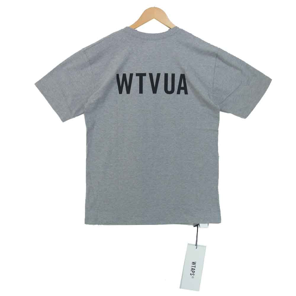 WTAPS ダブルタップス 20AW 202PCDT-ST02S WTVUA TEE ロゴプリント Tシャツ グレー系 3【新古品】【未使用】【中古】