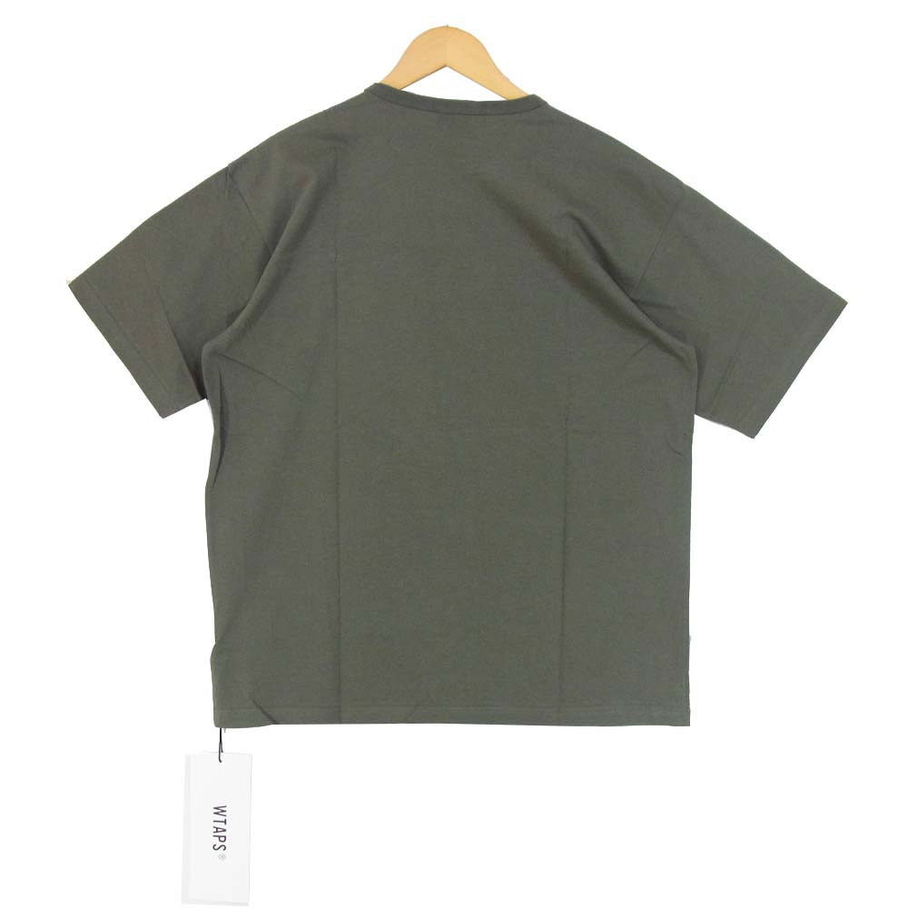 WTAPS ダブルタップス 20SS 201ATDT-CSM02S PX TEE ロゴプリント Tシャツ OLIVE DRAB L【新古品】【未使用】【中古】
