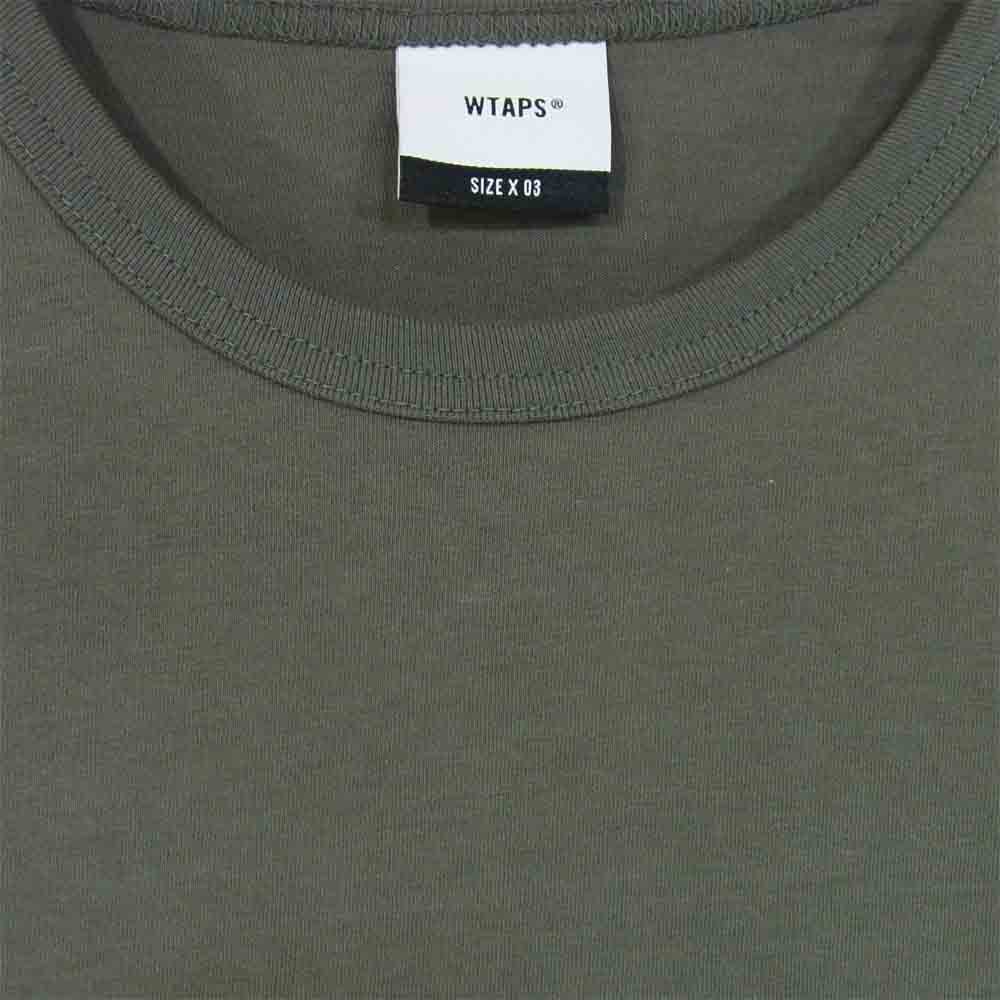 WTAPS ダブルタップス 20SS 201ATDT-CSM02S PX TEE ロゴプリント Tシャツ OLIVE DRAB L【新古品】【未使用】【中古】