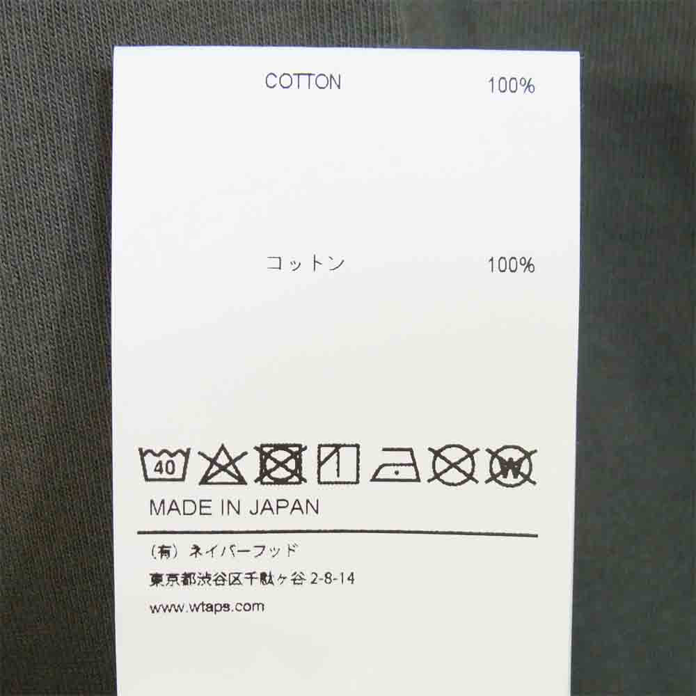 WTAPS ダブルタップス 20SS 201ATDT-CSM02S PX TEE ロゴプリント Tシャツ OLIVE DRAB L【新古品】【未使用】【中古】