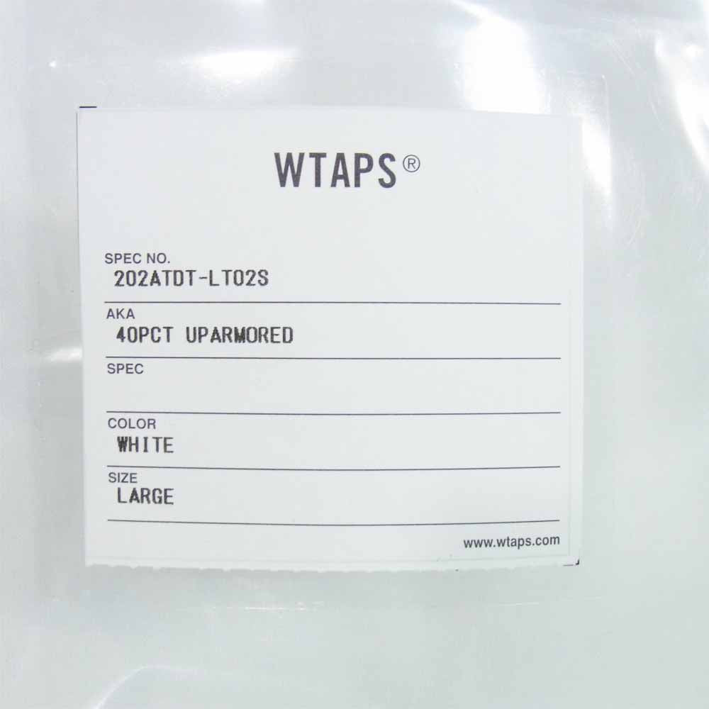 WTAPS ダブルタップス 20AW 202ATDT-LT02S 40PCT UPARMORED LS TEE 長袖 Tシャツ ホワイト系 L【新古品】【未使用】【中古】
