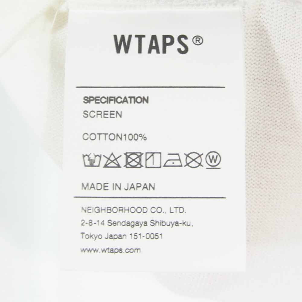 WTAPS ダブルタップス 20AW 202ATDT-LT02S 40PCT UPARMORED LS TEE 長袖 Tシャツ ホワイト系 L【新古品】【未使用】【中古】