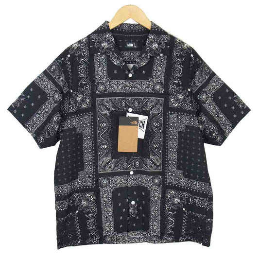 THE NORTH FACE ノースフェイス NR21931 S/S CLIMBING SUMMER SHIRT ショートスリーブクライミングサマーシャツ ブラック系 XL【新古品】【未使用】【中古】