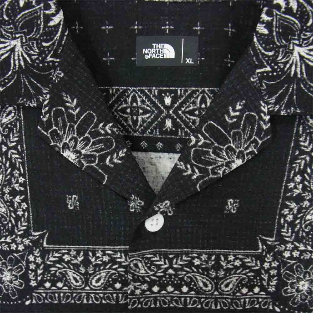 THE NORTH FACE ノースフェイス NR21931 S/S CLIMBING SUMMER SHIRT ショートスリーブクライミングサマーシャツ ブラック系 XL【新古品】【未使用】【中古】