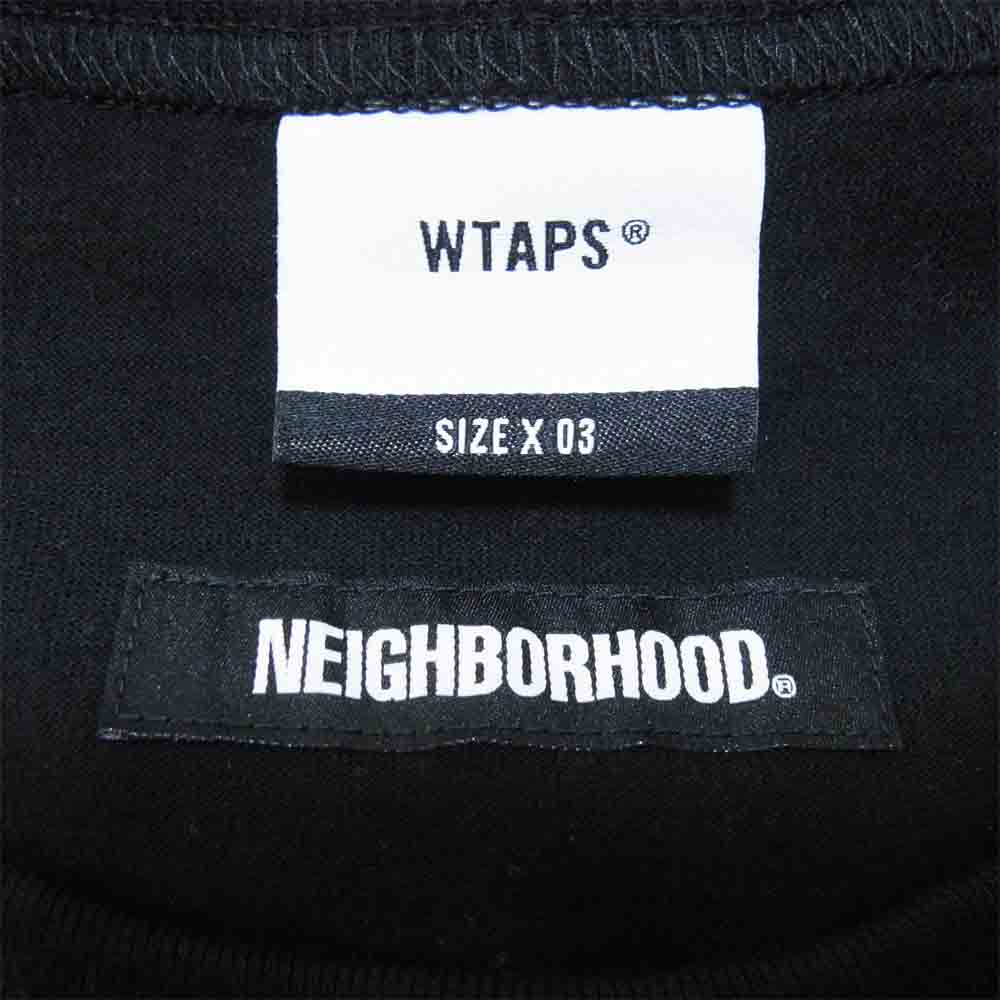 WTAPS ダブルタップス 192ATNHD-CSM01S × ネイバーフッド NEIGHBORHOOD RIPPER SS リッパー ブラック系 3【新古品】【未使用】【中古】