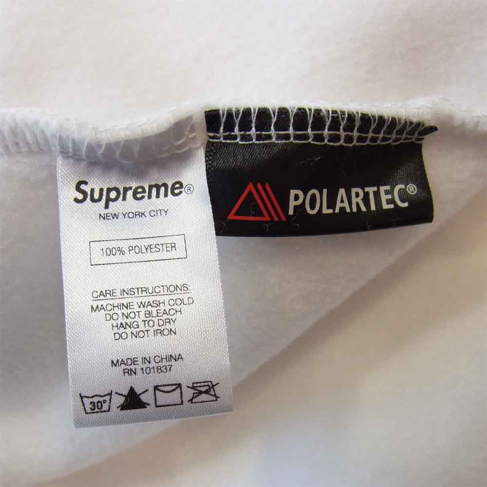 Supreme シュプリーム 20AW Polartec Half Zip Pullover ジップ プルオーバー ホワイト系 L【新古品】【未使用】【中古】