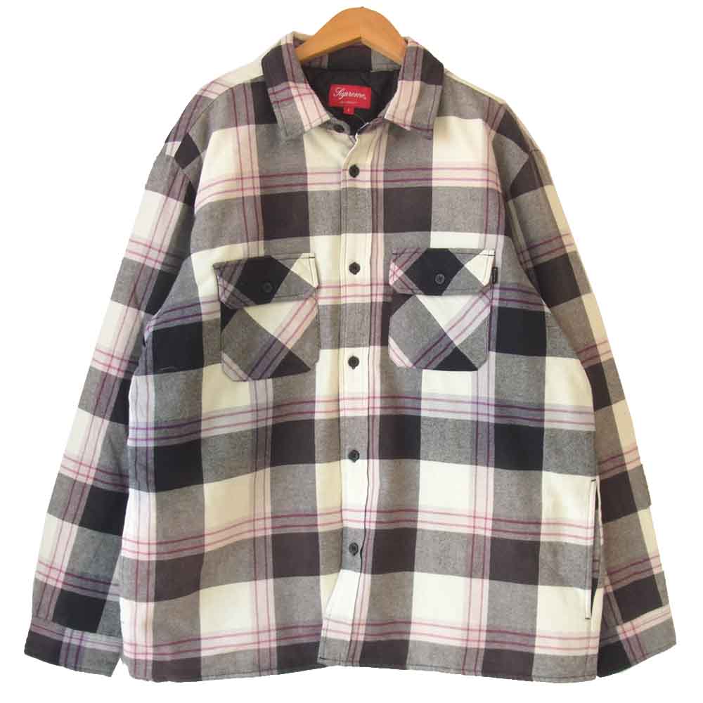 Supreme シュプリーム 20AW Quilted Flannel Shirt キルティング