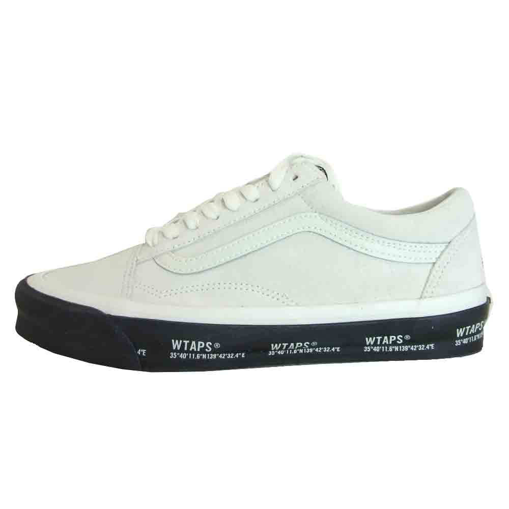 WTAPS ダブルタップス VN0A4P3X20F × バンズ VANS OG OLD SKOOL LX オールドスクール ローカット Gps × White × Black 28cm【新古品】【未使用】【中古】