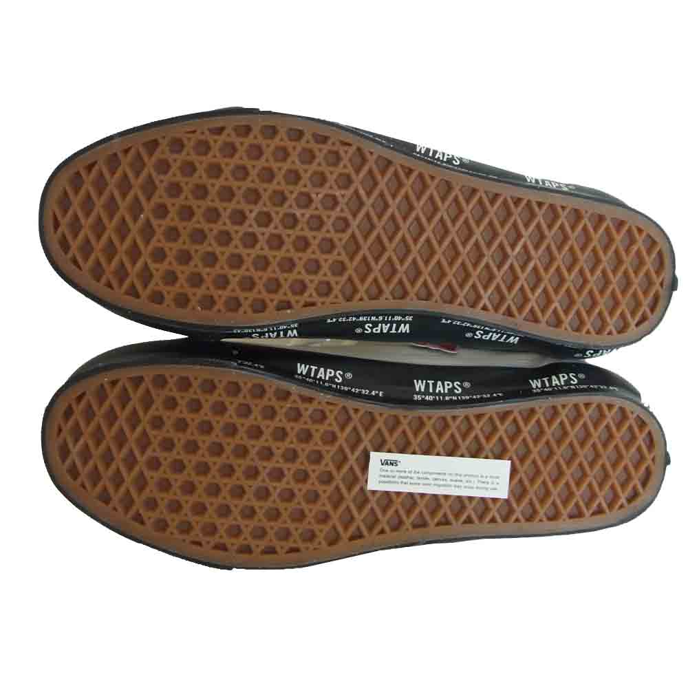 WTAPS ダブルタップス VN0A4P3X20F × バンズ VANS OG OLD SKOOL LX オールドスクール ローカット Gps × White × Black 28cm【新古品】【未使用】【中古】