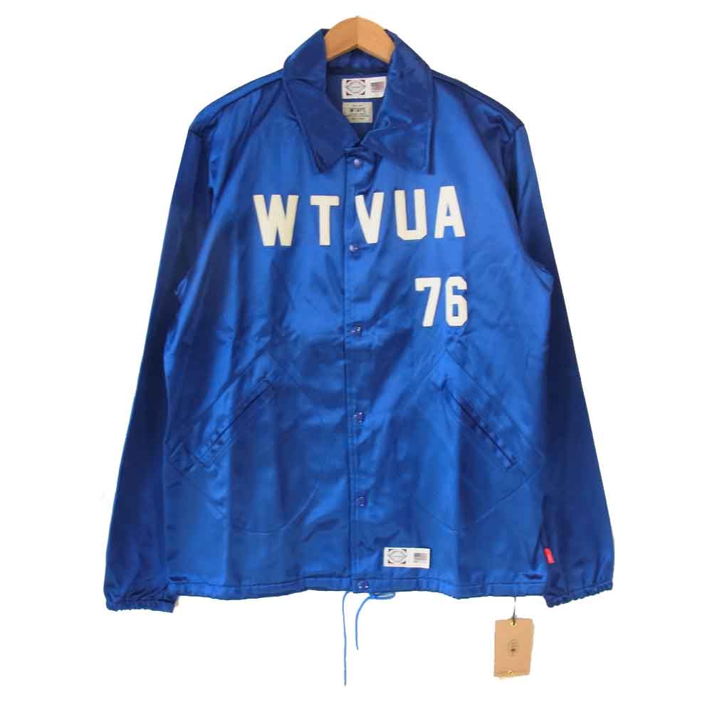 WTAPS ダブルタップス 14AW 142JEJD-JKM01 VINTAGE SATIN WINDBREAKER サテン コーチジャケット ブルー系 L【新古品】【未使用】【中古】