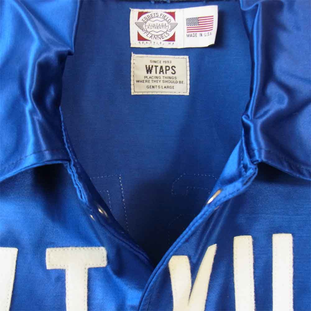 WTAPS ダブルタップス 14AW 142JEJD-JKM01 VINTAGE SATIN WINDBREAKER サテン コーチジャケット ブルー系 L【新古品】【未使用】【中古】