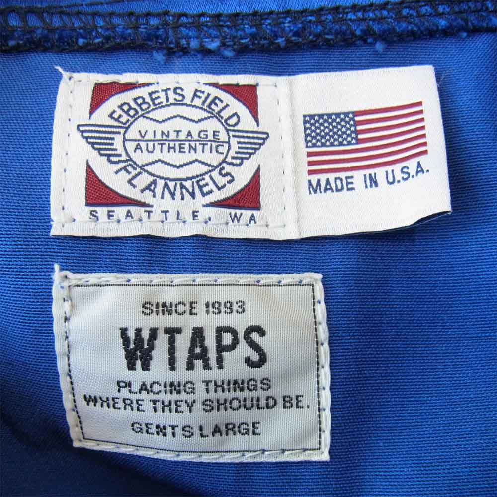 WTAPS ダブルタップス 14AW 142JEJD-JKM01 VINTAGE SATIN WINDBREAKER サテン コーチジャケット ブルー系 L【新古品】【未使用】【中古】