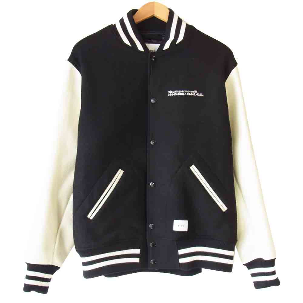 WTAPS ダブルタップス 18AW 182BRDT-JKM04 CLUB JACKET クラブ ブラック系 ホワイト系 L【新古品】【未使用】【中古】