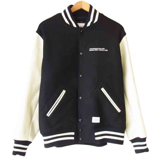 WTAPS ダブルタップス 18AW 182BRDT-JKM04 CLUB JACKET クラブ ブラック系 ホワイト系 L【新古品】【未使用】【中古】