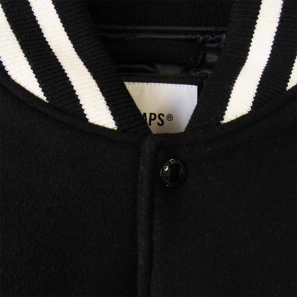 WTAPS ダブルタップス 18AW 182BRDT-JKM04 CLUB JACKET クラブ ブラック系 ホワイト系 L【新古品】【未使用】【中古】