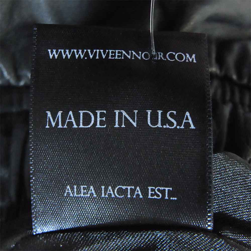 アンノアール 505028982487 USA製 レザー ハーフパンツ ショーツ ブラック系 M【中古】