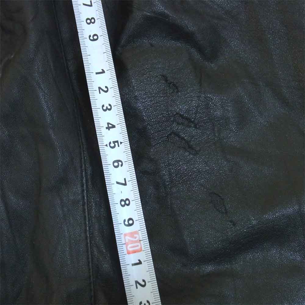 アンノアール 505028982487 USA製 レザー ハーフパンツ ショーツ ブラック系 M【中古】