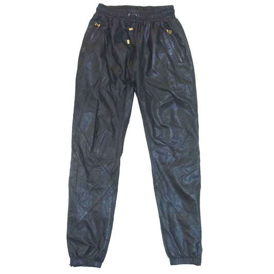 アンノアール USA製 レザー イージー パンツ ブラック系【中古】