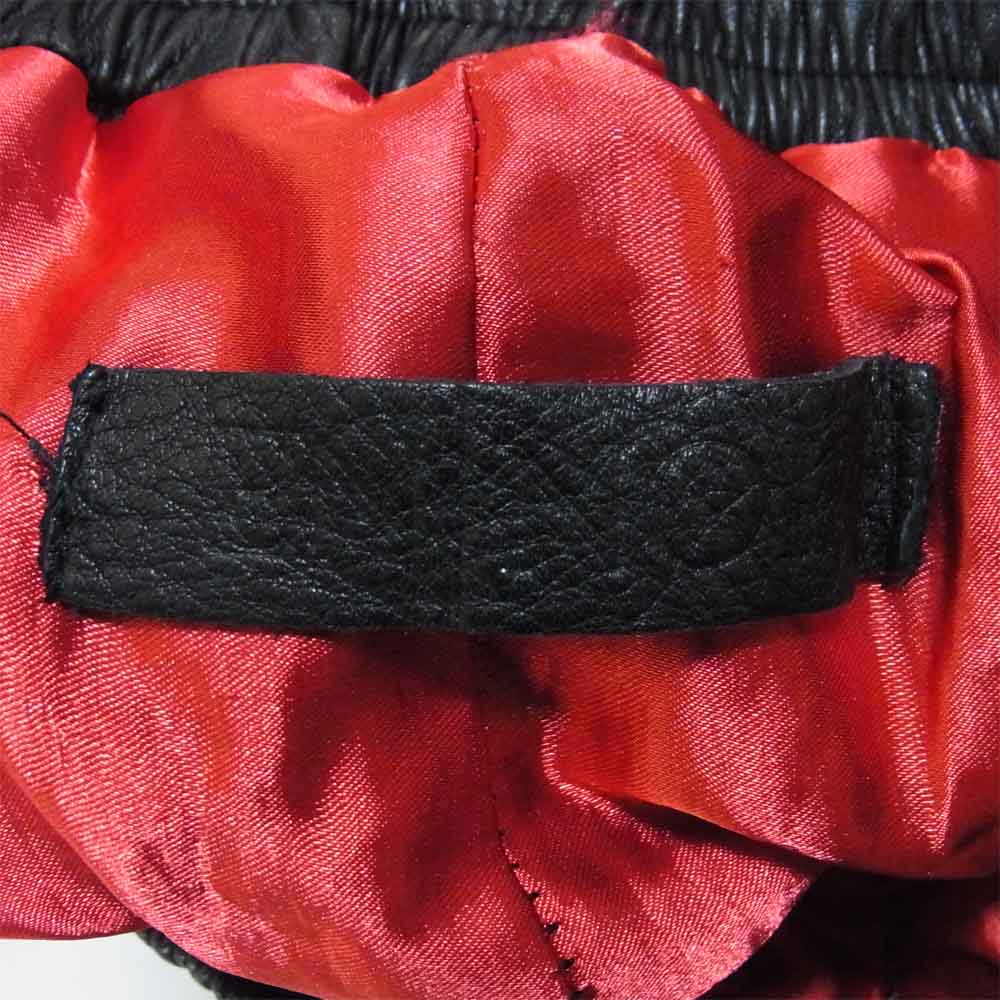 アンノアール USA製 レザー イージー パンツ ブラック系【中古】