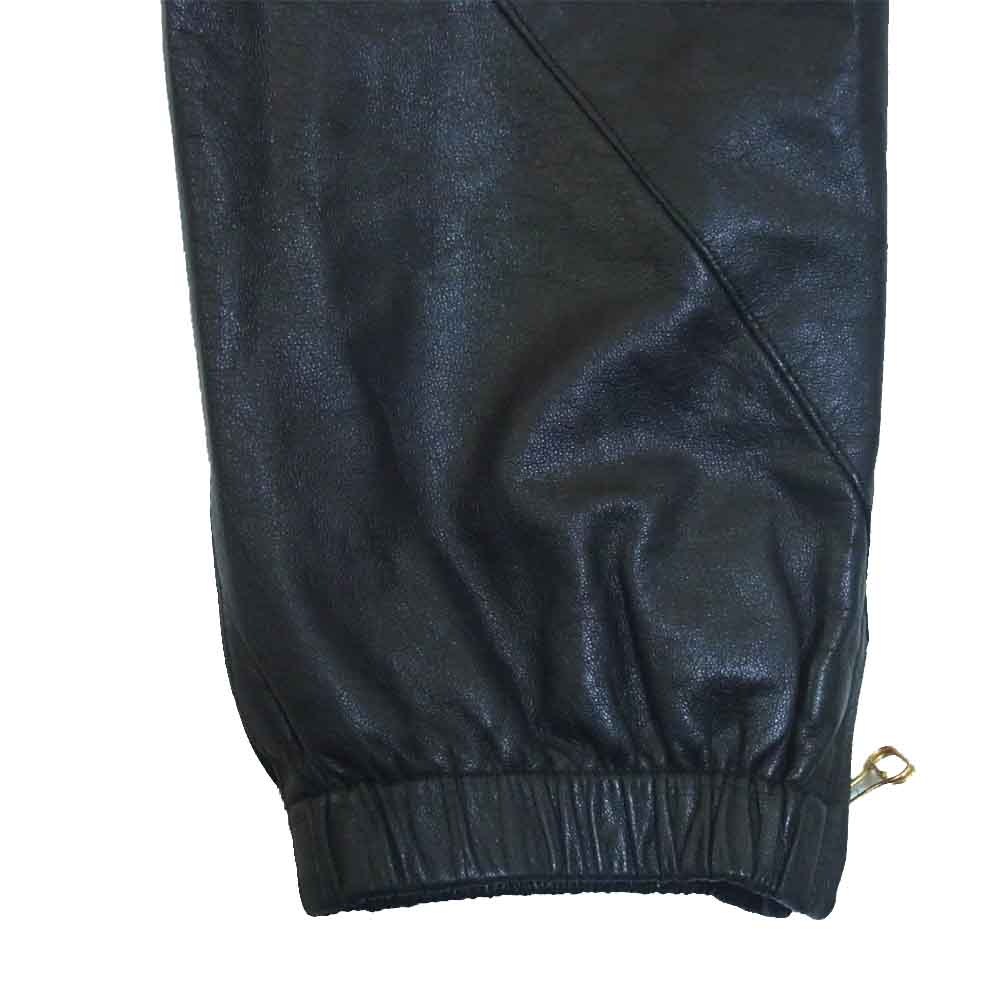 アンノアール USA製 レザー イージー パンツ ブラック系【中古】